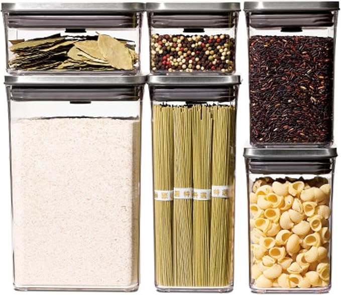 OXO Pop 2.0 Steel Container Set, 6 Piece