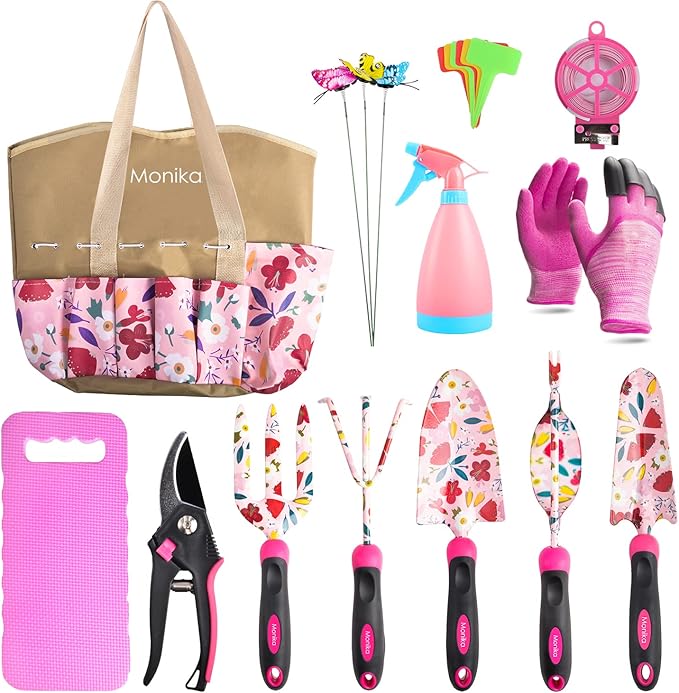 Monika 20-Piece Garden Tool Kit Set Garden Tools For Woman Gifts