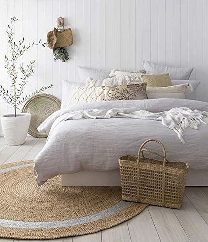 Bambury Queen Linen Quilt Cover Set | Silver
