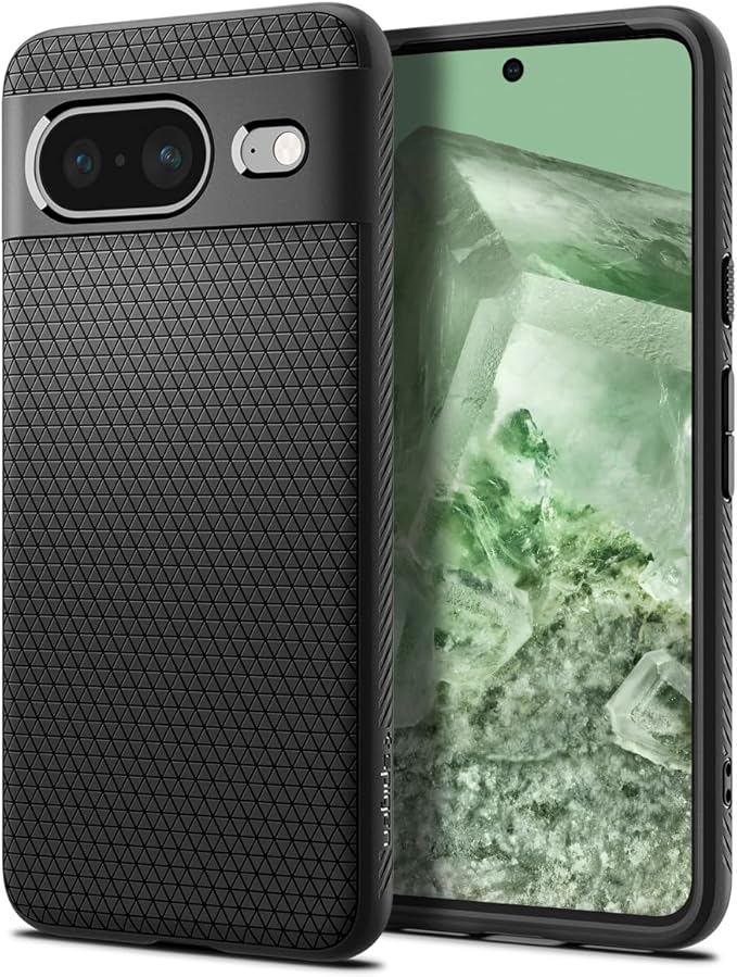 SPIGEN Google Pixel 8 Pro Case, Genuine Liquid Air Armor Slim Soft TPU Cover for Google - Black