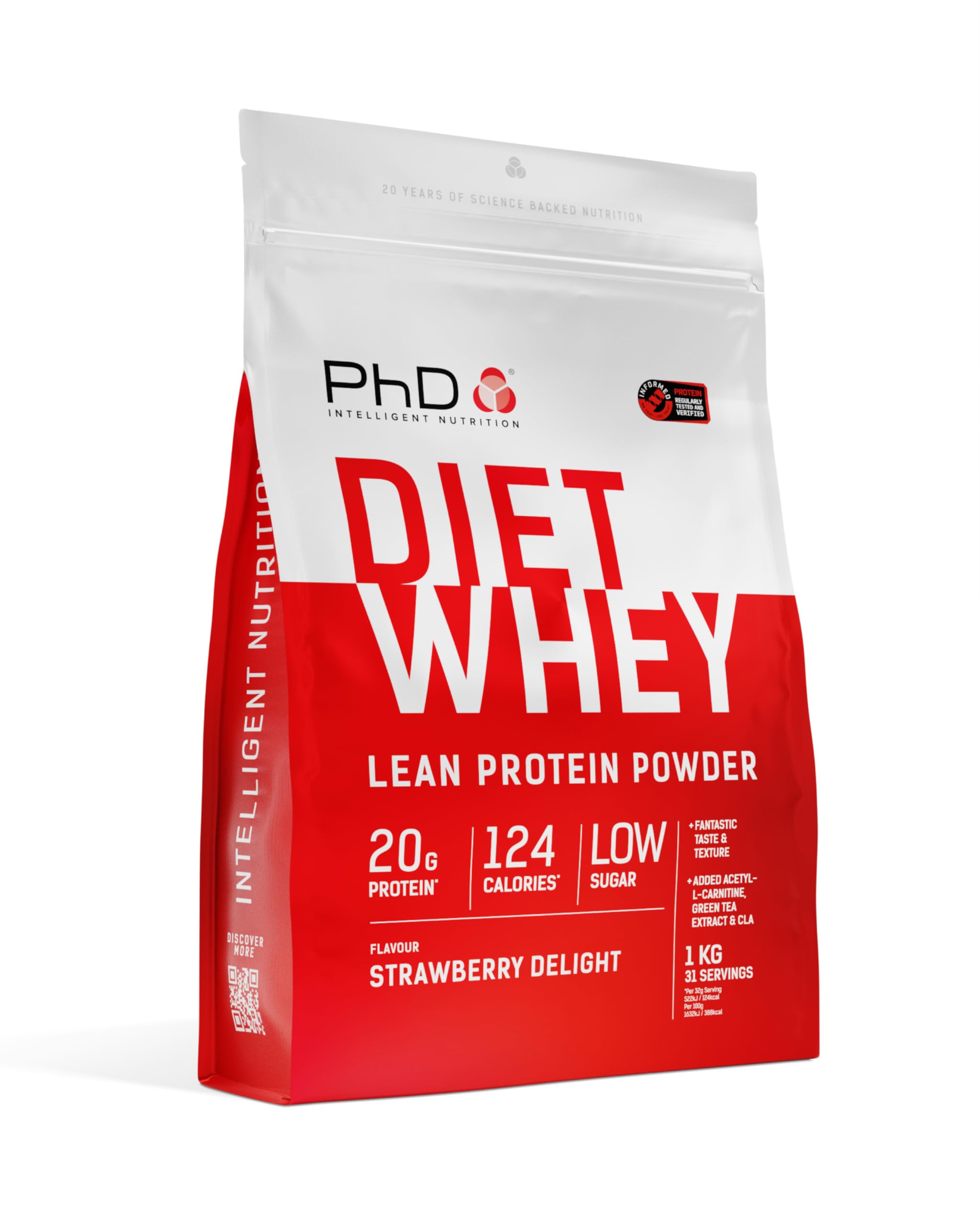 PhD Nutrition Diet Whey 1kg Belgian Chocolate