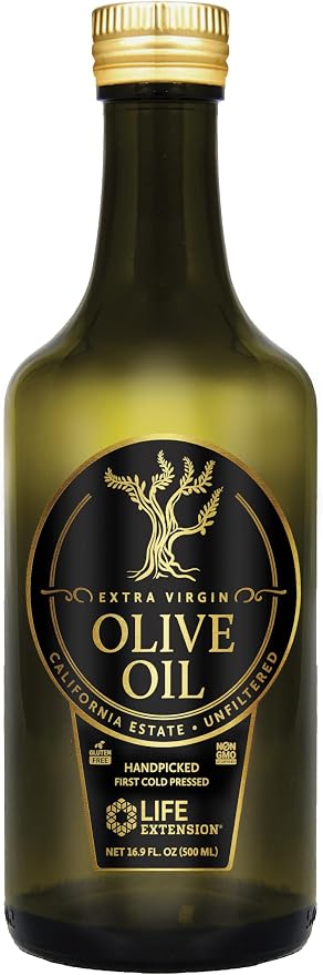 Life Extension California Estate Organic Extra Virgin Olive Oil, 500 Ml