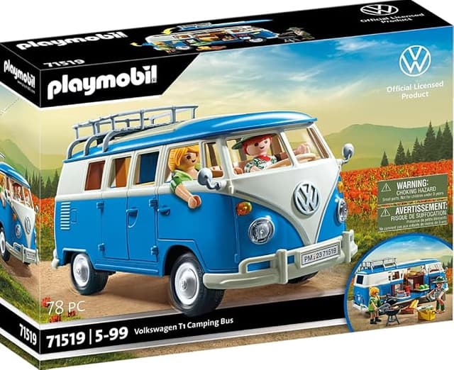 Playmobil Volkswagen 71409 T1 Camping Bus Edeka Edition 2, for Children from 5 Years