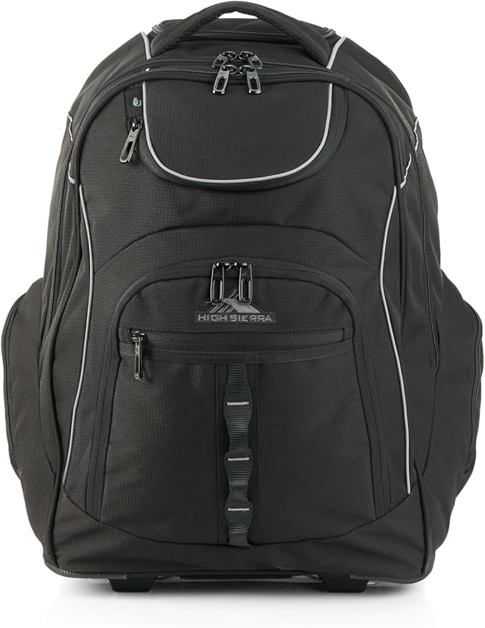 High Sierra Access 3.0 Eco Pro 16 Inch Wheeled Laptop Backpack Black