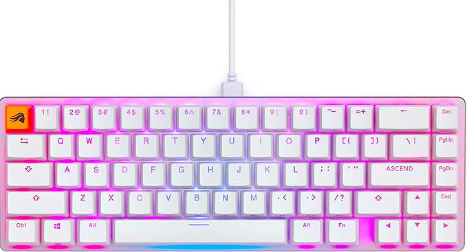 Glorious GMMK 2 65 Pre-Built Keyboard White