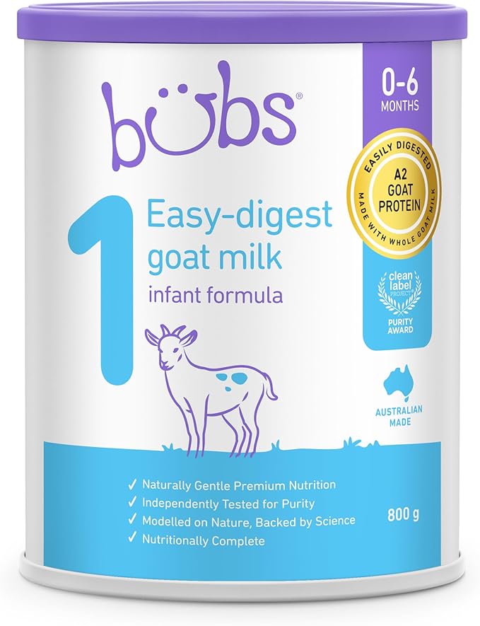 Bubs Organic Goat Milk Infant Formula Stage 1 800g