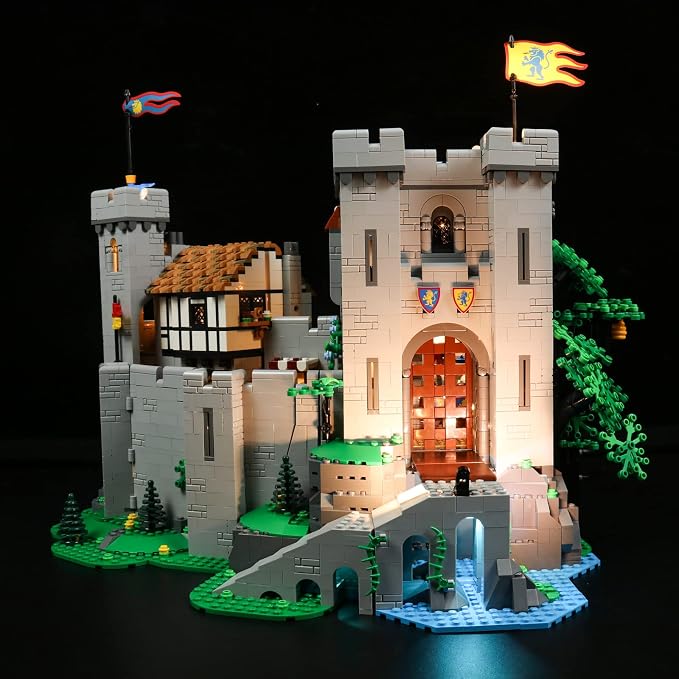 Brick Shine - Light Kit for LEGO Lion Knights' Castle 10305 - Classic Version