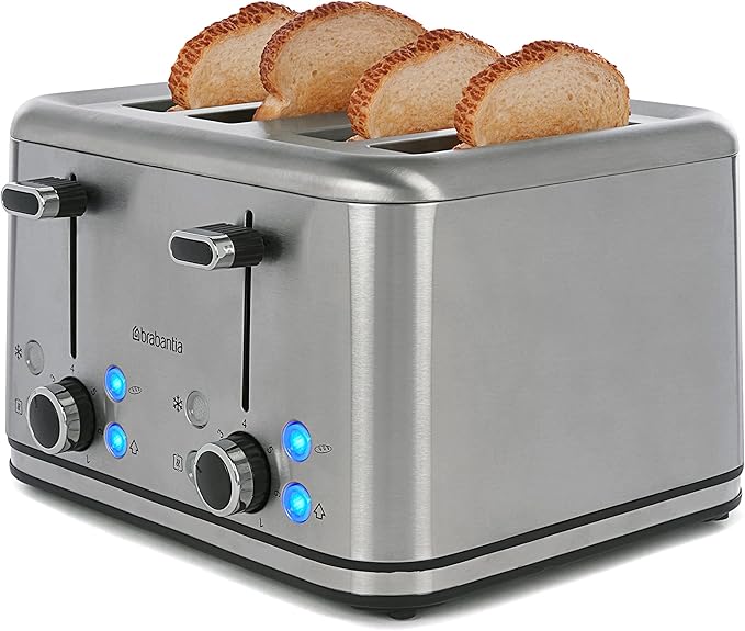 Brabantia 4 Slice Toaster Stainless Steel