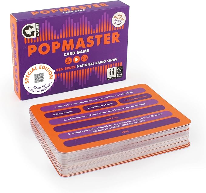 Ginger Fox Popmaster Quiz Card Game