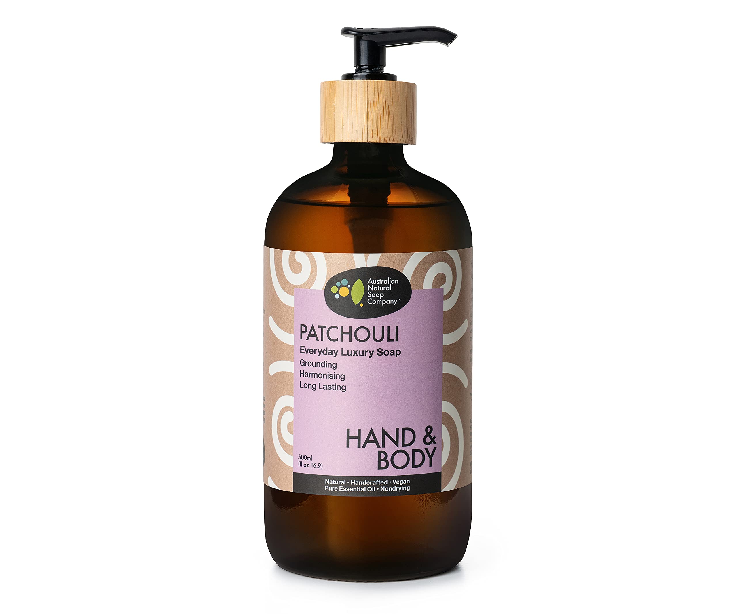 Australian Natural Soap Company Hand & Body Wash - Patchouli 500ml