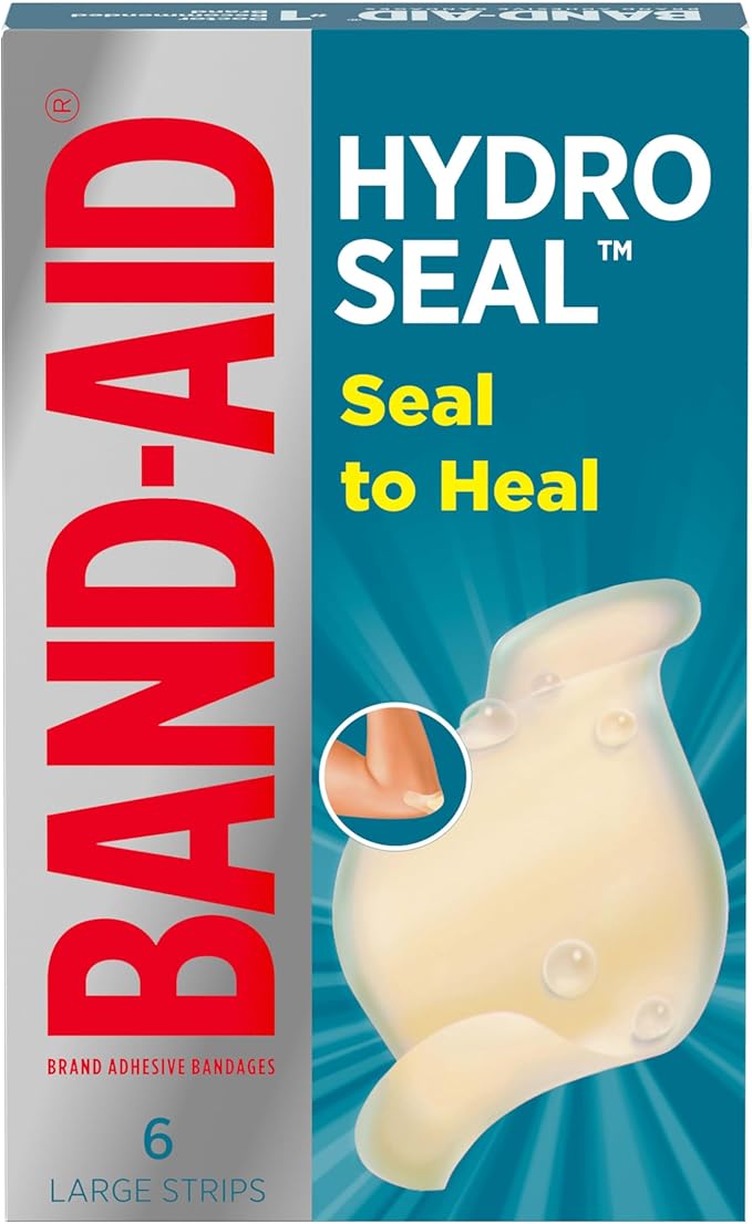 Band Aid Brand Hydro Seal Large Bandages, 6 Count