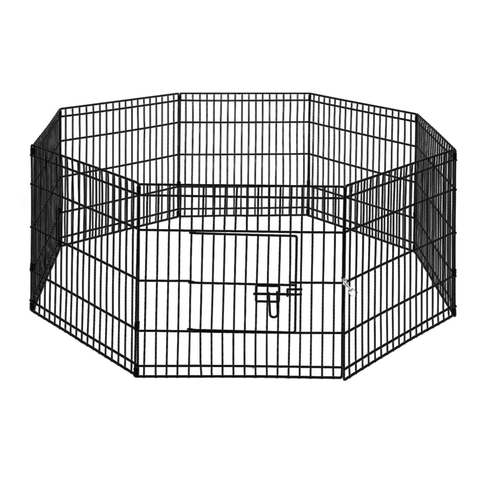 i.Pet Pet Dog Playpen 24" 8 Panel Puppy Exercise Cage Enclosure Fence