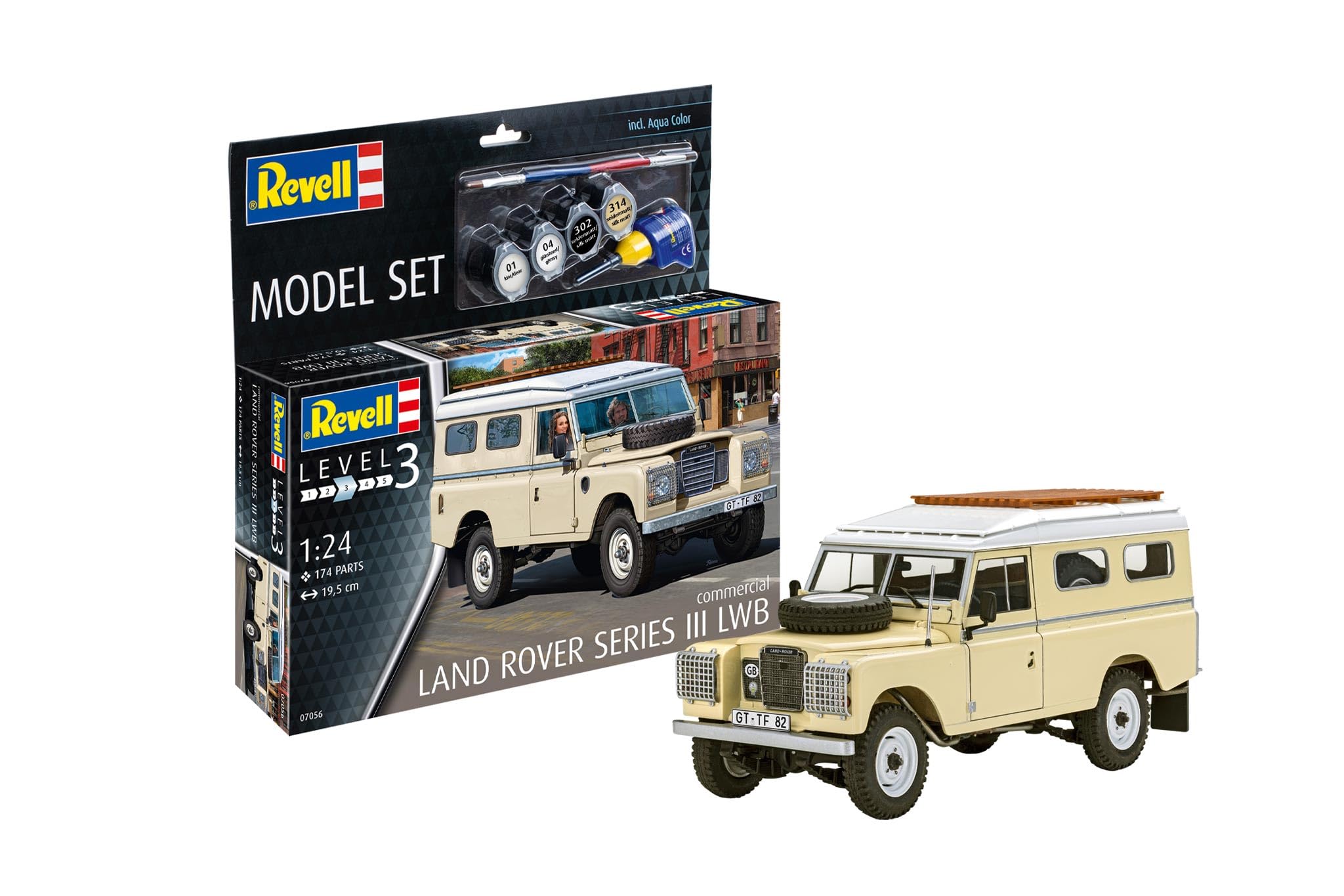 Revell 1/24 Model Set Land Rover Series III LWB (Commercial)
