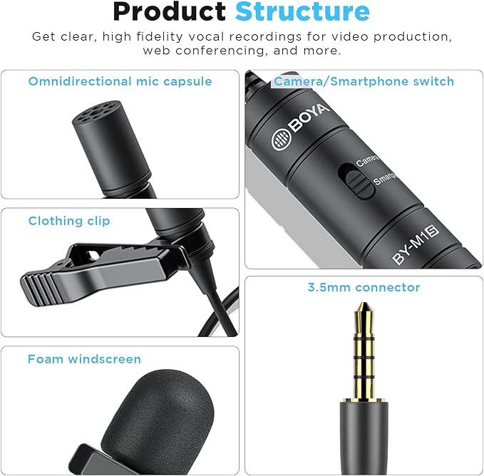 BOYA BY-M1 Lavalier Microphone