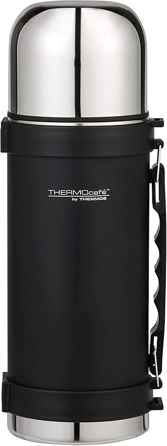 Thermos THERMOcafe Stainless Steel Vacuum Insulated Flask (Matte Black) - 1L