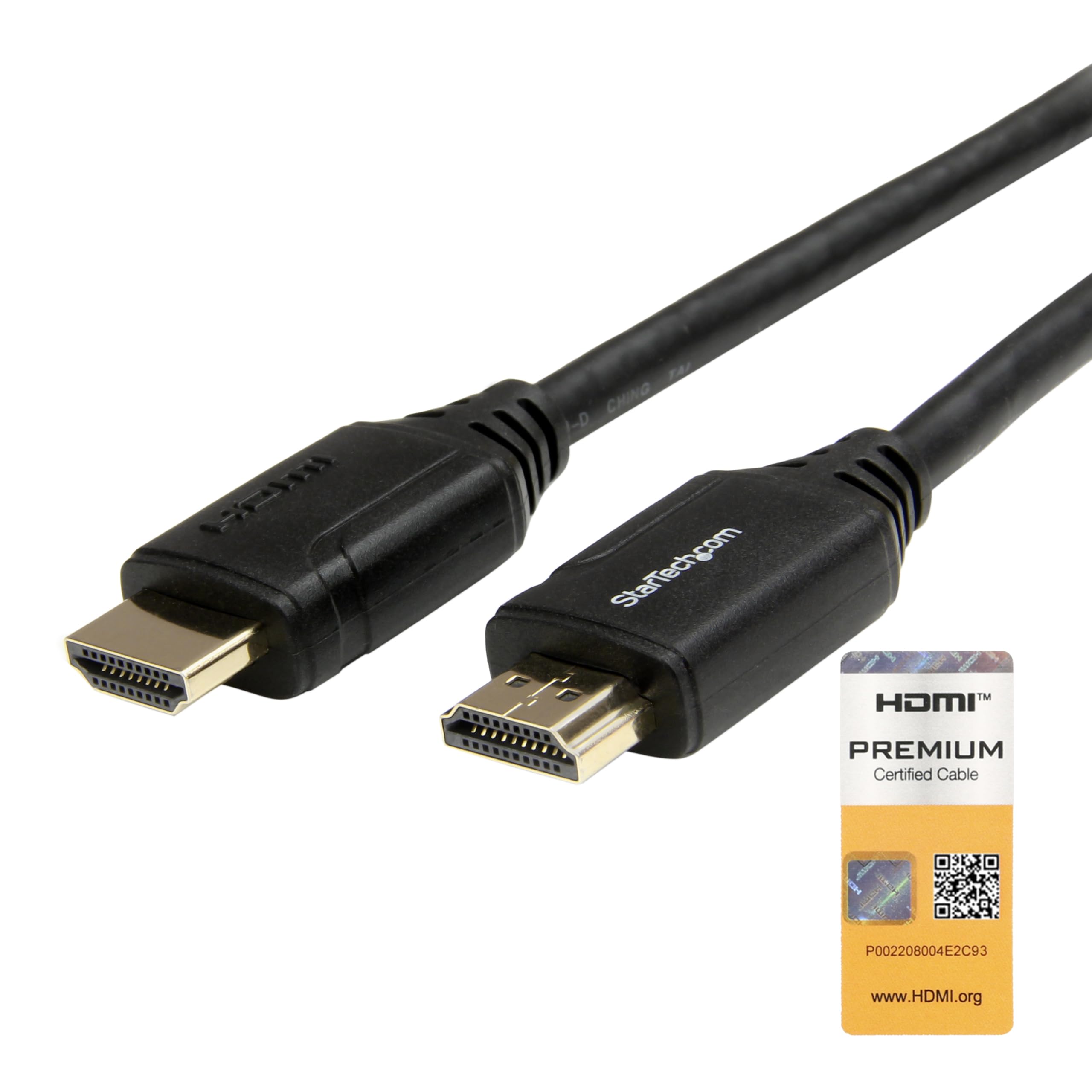 StarTech 1m 3 ft Premium High Speed HDMI Cable With Ethernet - 4K 60Hz HDMM1MP