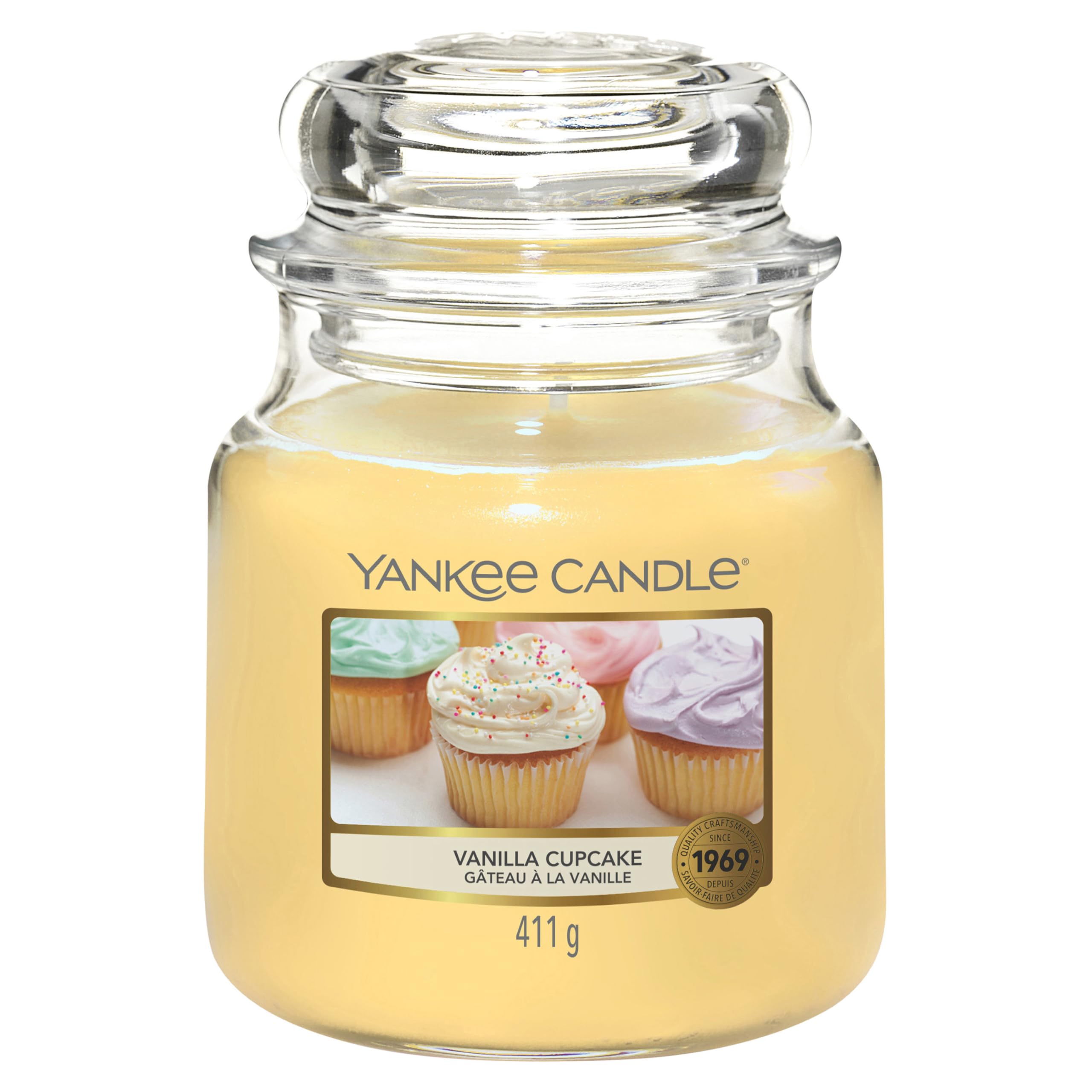 Yankee Candle Medium Jar Candle, Vanilla Cupcake