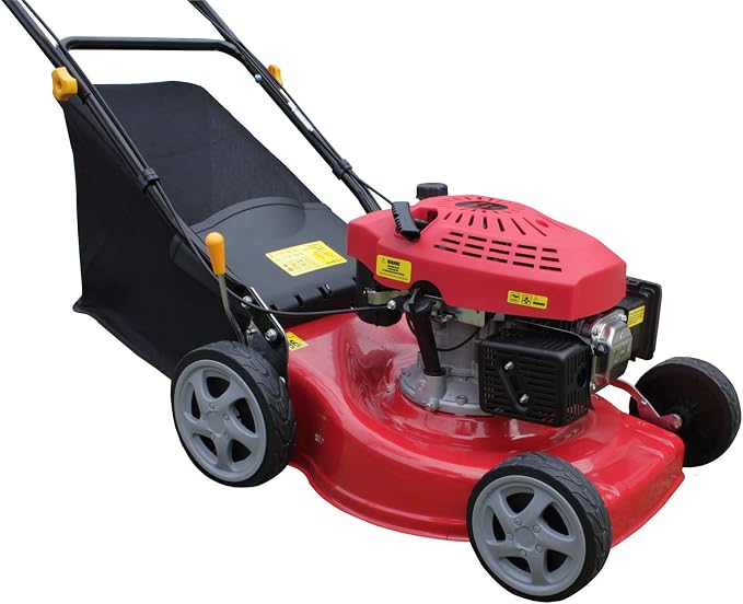 FIELDMAN Self Propelled Lawn Mower Grass Cutter Trimmer 18" Steel Deck