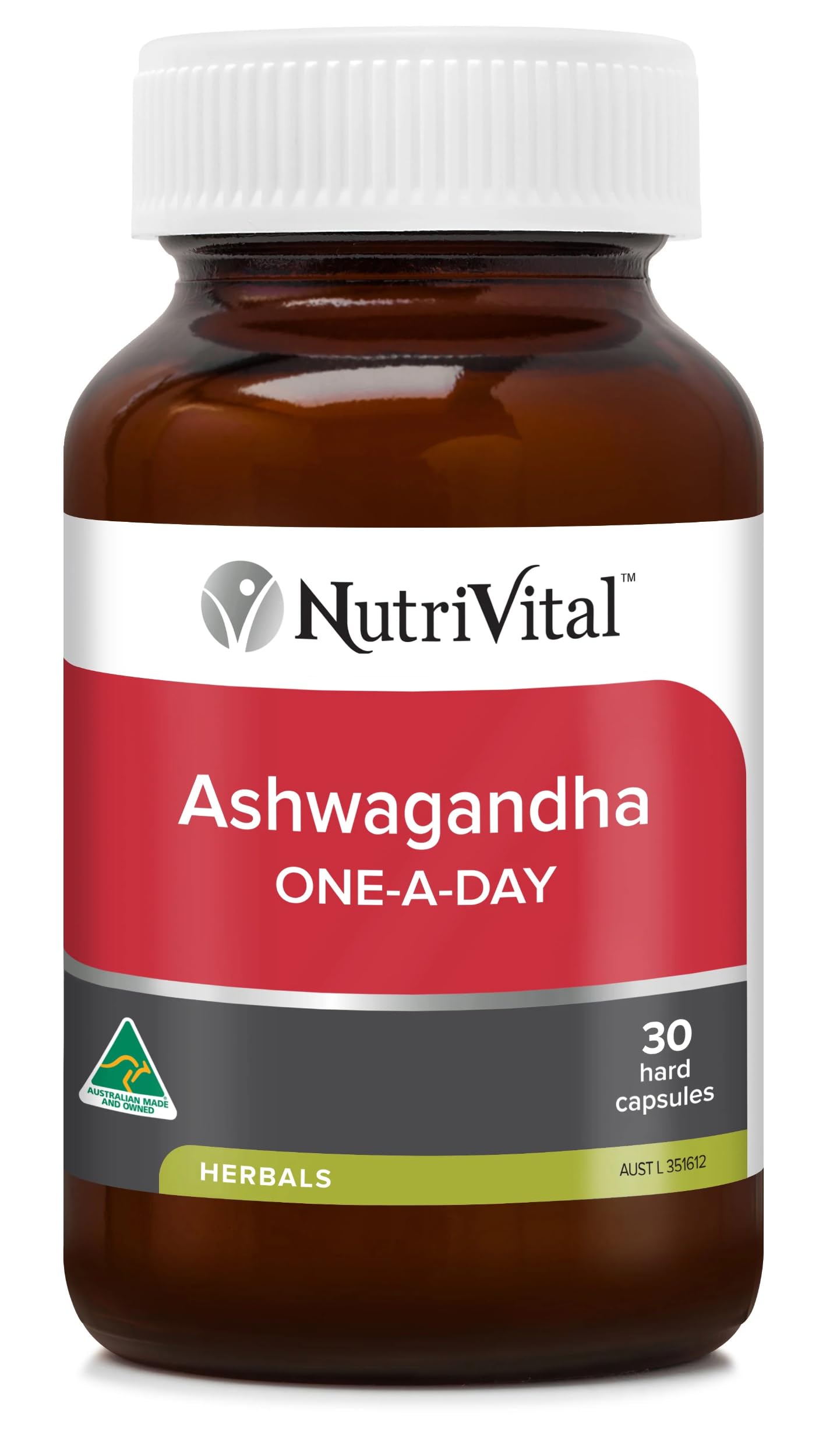 NutriVital Ashwagandha One-A-Day - 60 Capsules