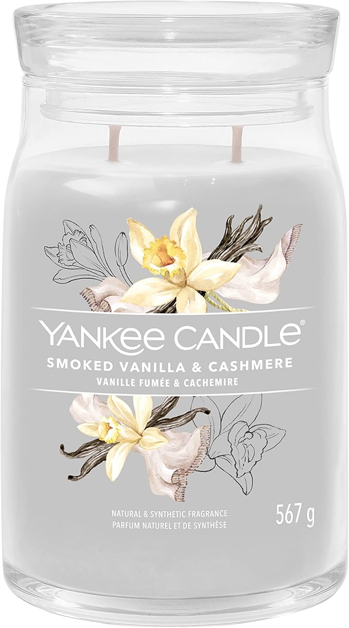 Yankee Candle Smoked Vanilla & Cashmere Signature Medium Jar Candle