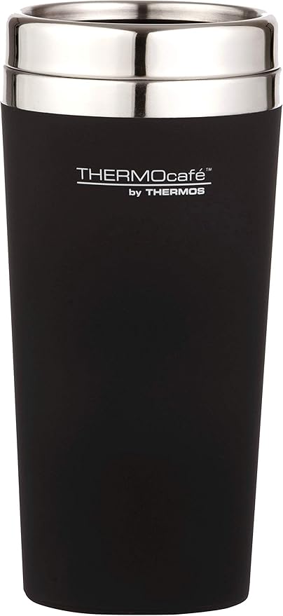 Thermos THERMOcafé Soft Touch Travel Tumbler Matte Black | 420ml