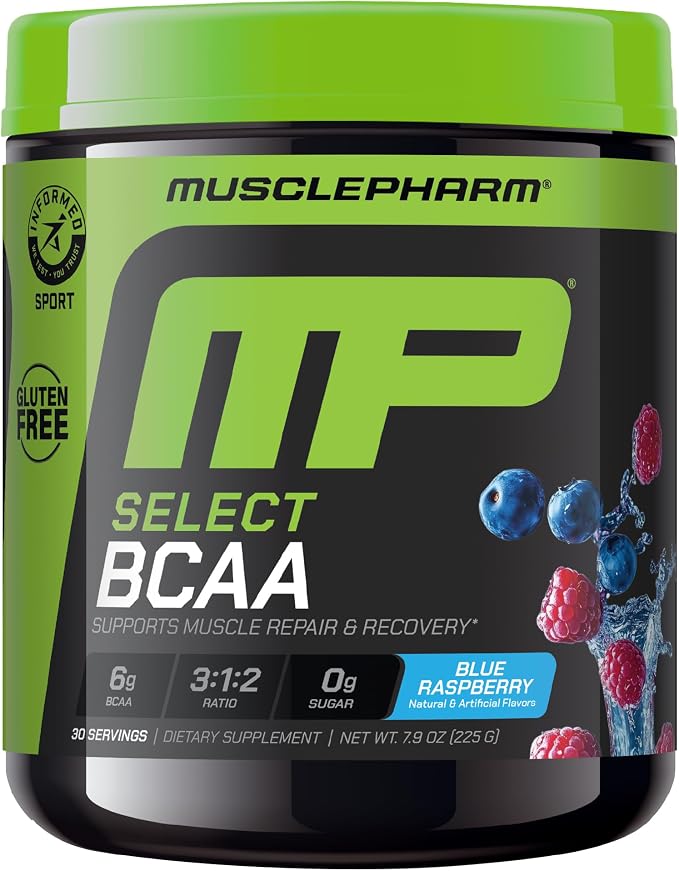 MusclePharm Essentials BCAA - 30 Servings Blue Raspberry