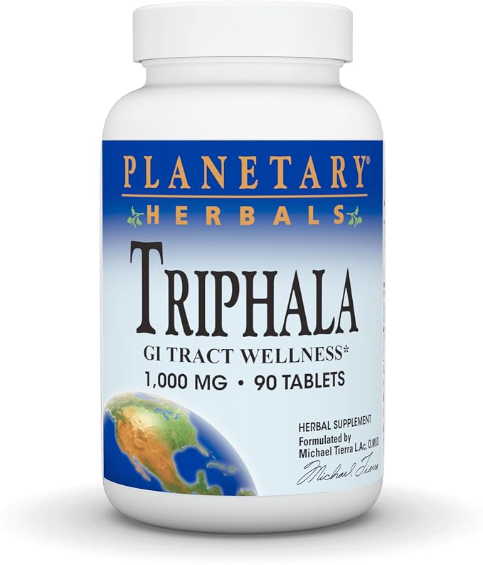 Planetary Herbals Triphala 1000 mg - 180 Tablets