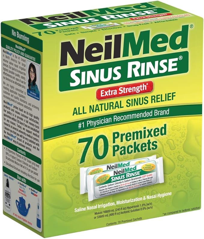 NeilMed Sinus Rinse Extra Strength -- 70 Premixed Packets