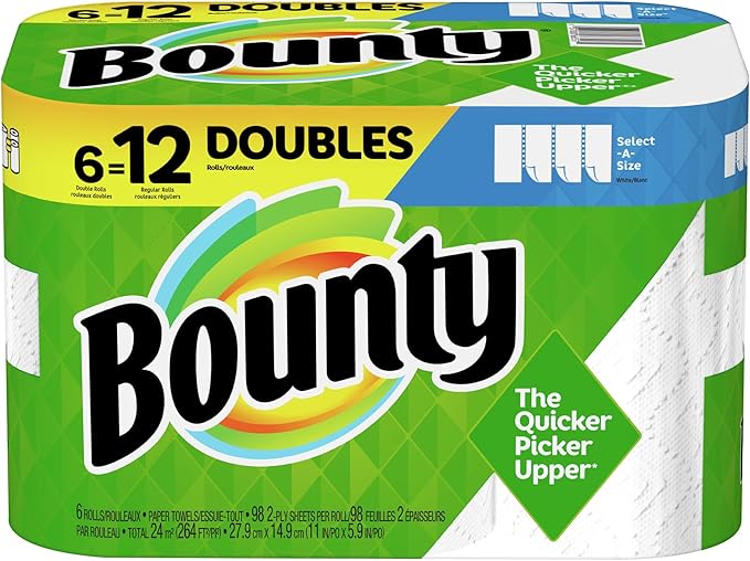 Bounty Essentials Select-A-Size Paper Towels - 2 Triple Rolls