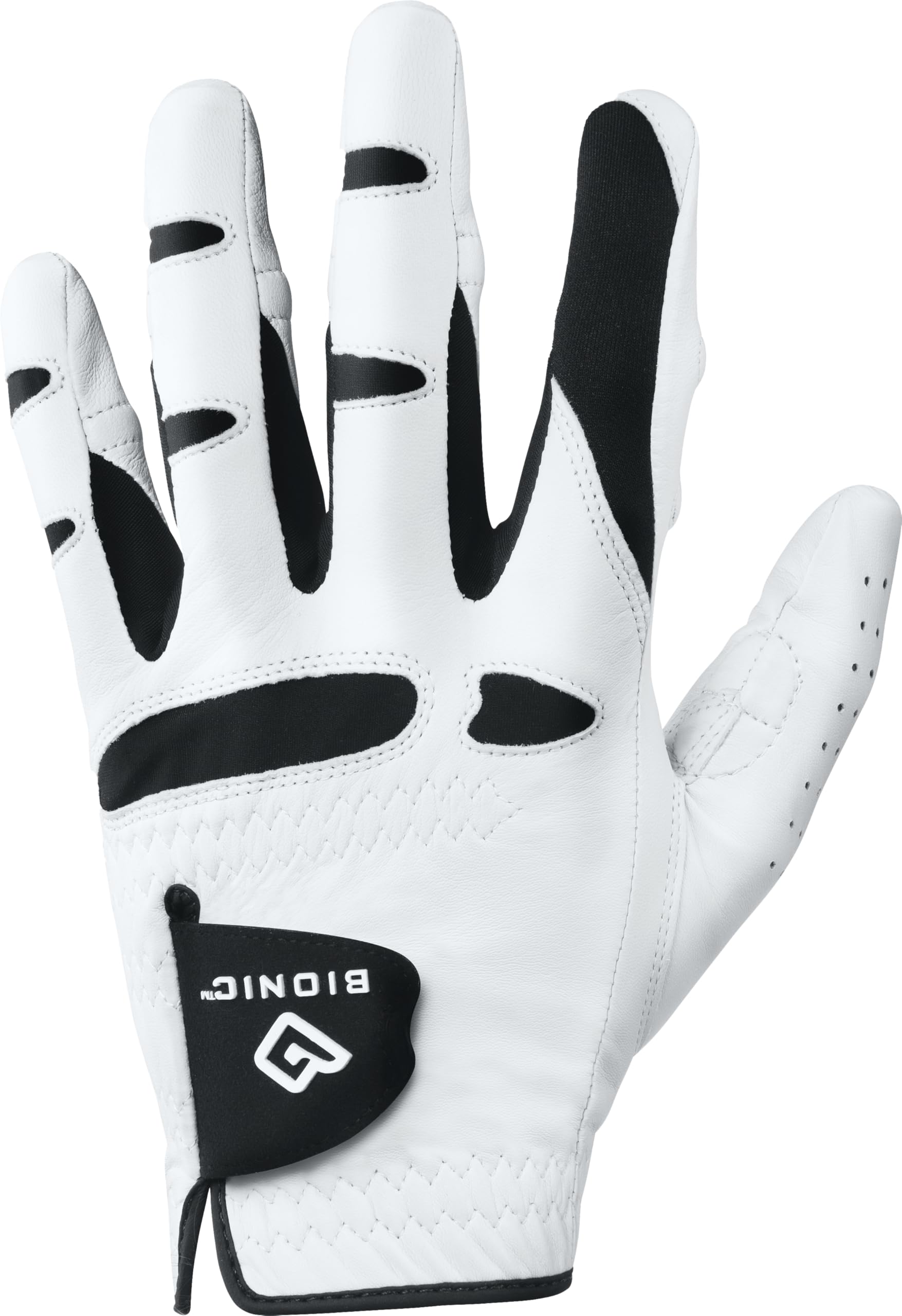 Bionic Men's StableGrip Natural Fit Right Hand Golf Glove - White/Black