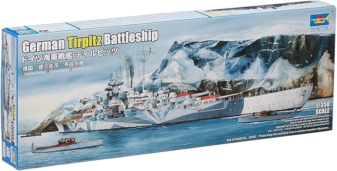Trumpeter 05359 1/350 German Tirpitz Battleship Plastic Model Kit