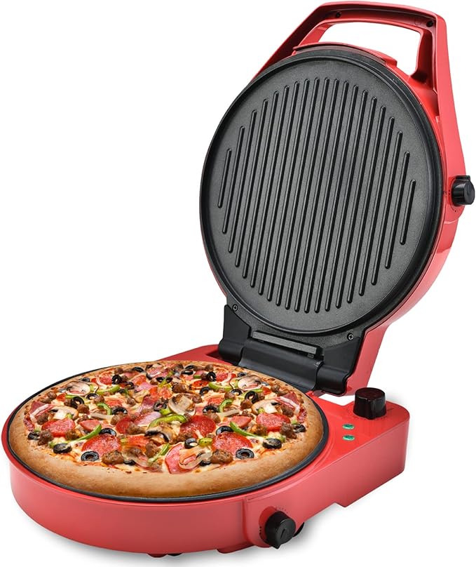 TODO 1800W Electric Pizza Maker Flat Grill Blue