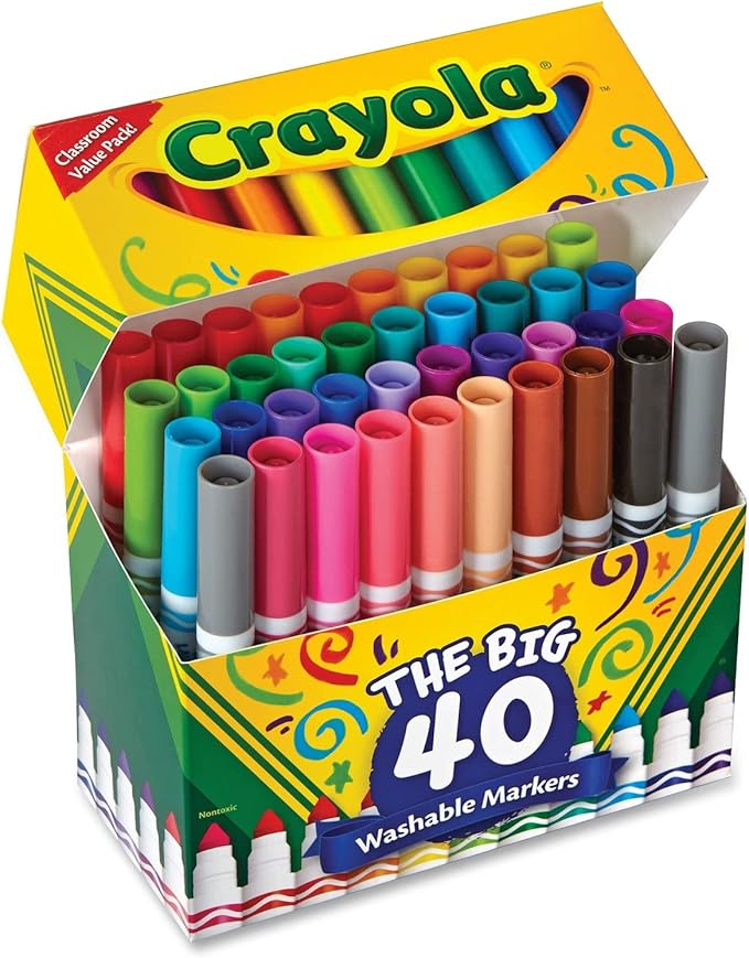 Crayola Big 40 Washable Markers