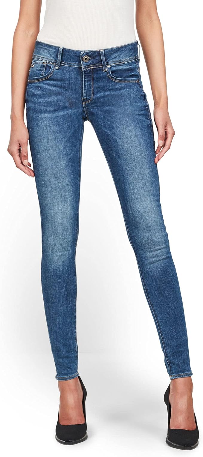 G-Star RAW Women's Lynn Mid Waist Skinny Jeans