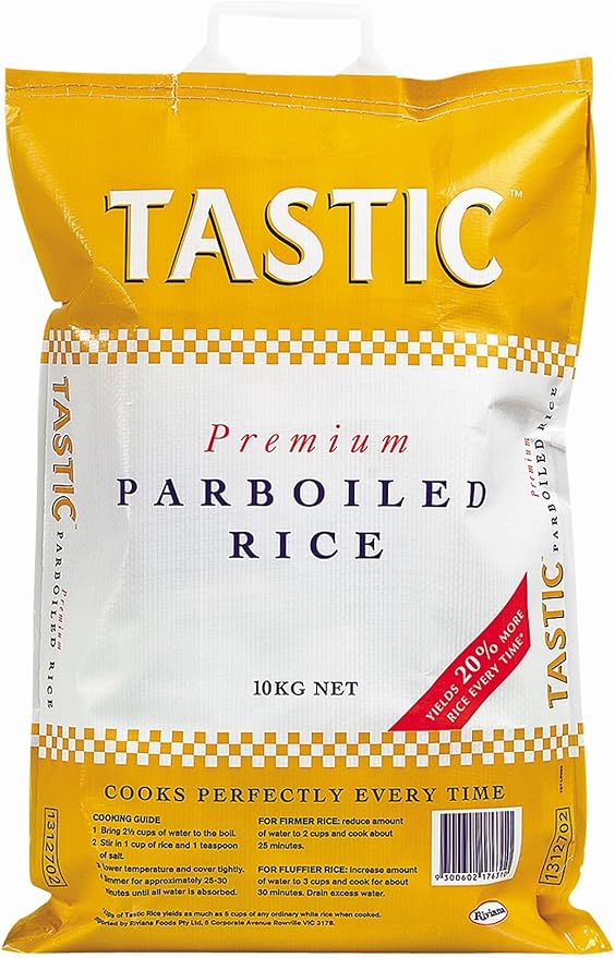 Tastic Rice Par Boiled 10kg