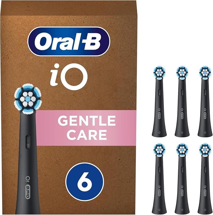 Oral-b Io Series Gentle Care Electric Brush Replacement 6 Units Clear