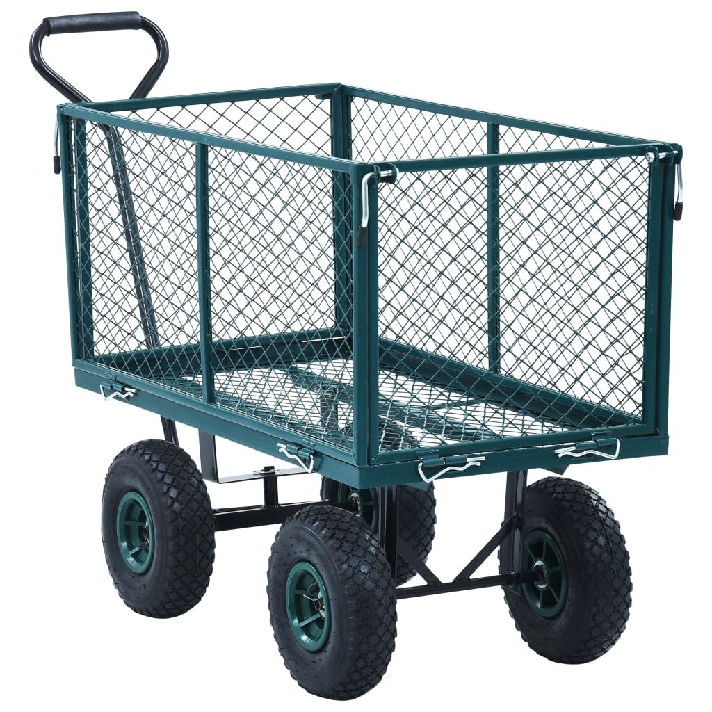vidaXL - Garden Hand Trolley - Green - 350 kg