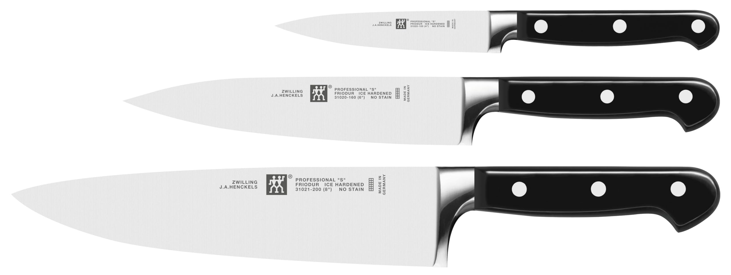Zwilling - Professional S Set of Knifes, 3 pcs.