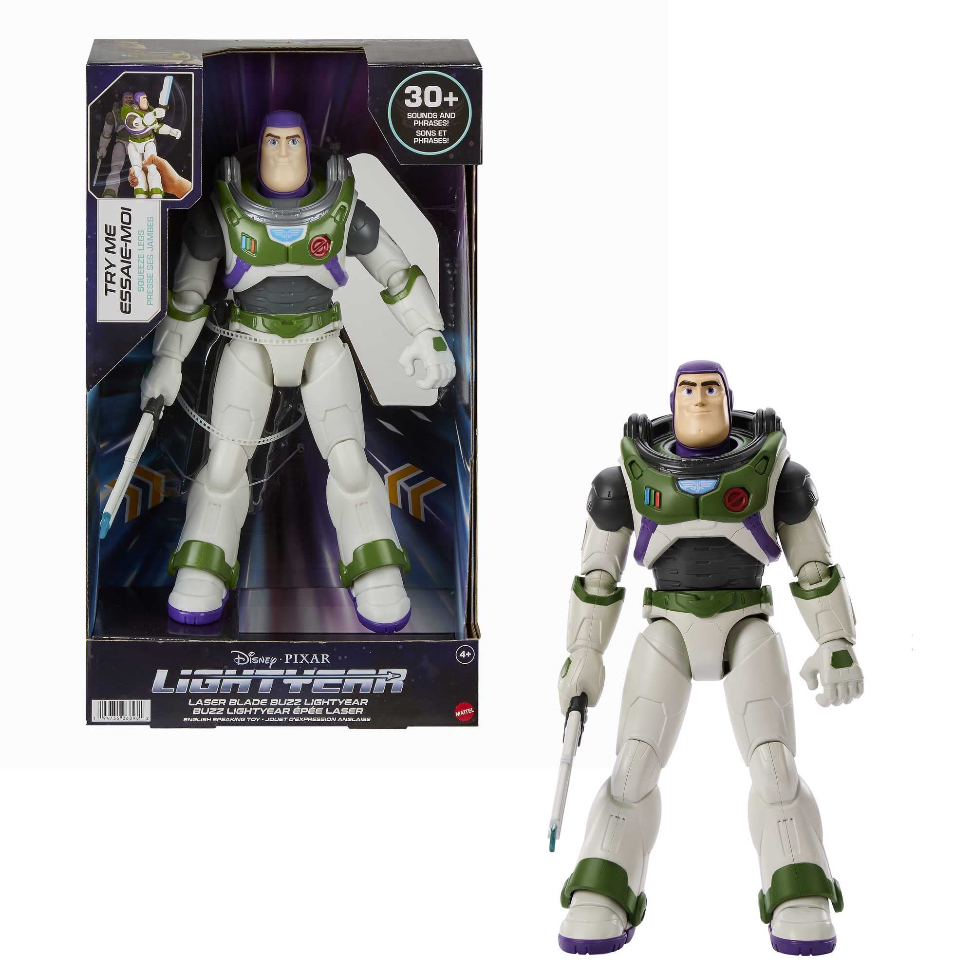 Disney Pixar Lightyear Laser Blade Buzz Figure