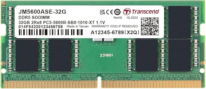 Transcend JM5600ASE 48GB DDR5-5600 So-dimm RAM [JM5600ASE-48G]