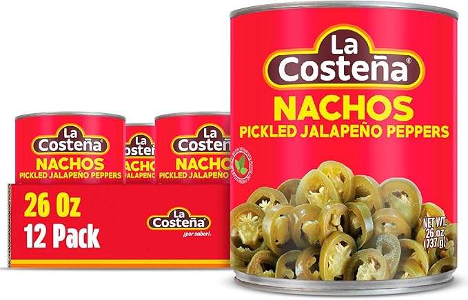 La Costena Pickled Jalapeno Nacho Slices, 1.8 kg