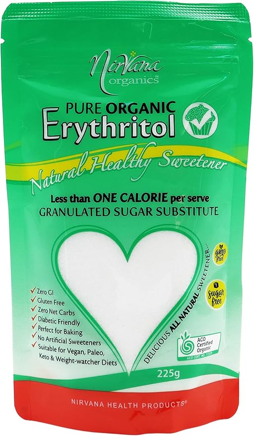 Nirvana Organics Erythritol Pure Organic 225g