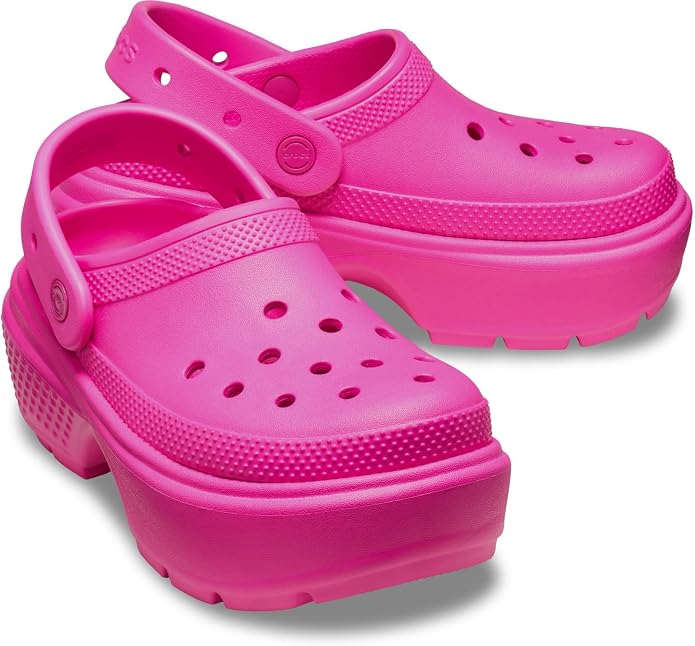 Crocs Stomp Clogs Shoes in Pink | Size W6