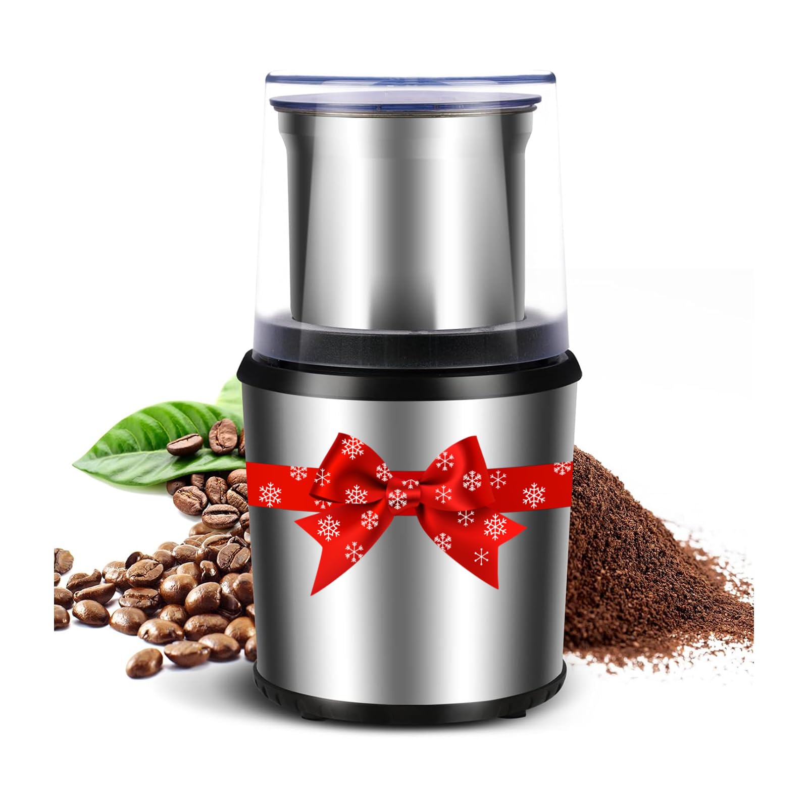 YOPOWER 200W Electric Spice Grinder, Stainless Steel Electric Coffee Grinder - Earn Everyday Rewards, AfterPay Available
