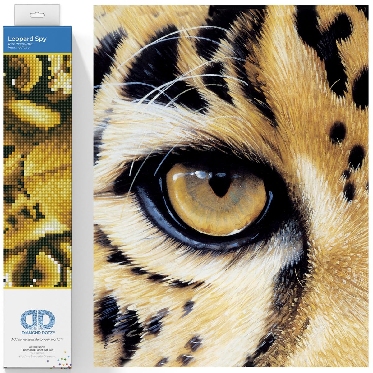 Diamond Dotz - Leopard Spy 42x15cm - Diamond Art