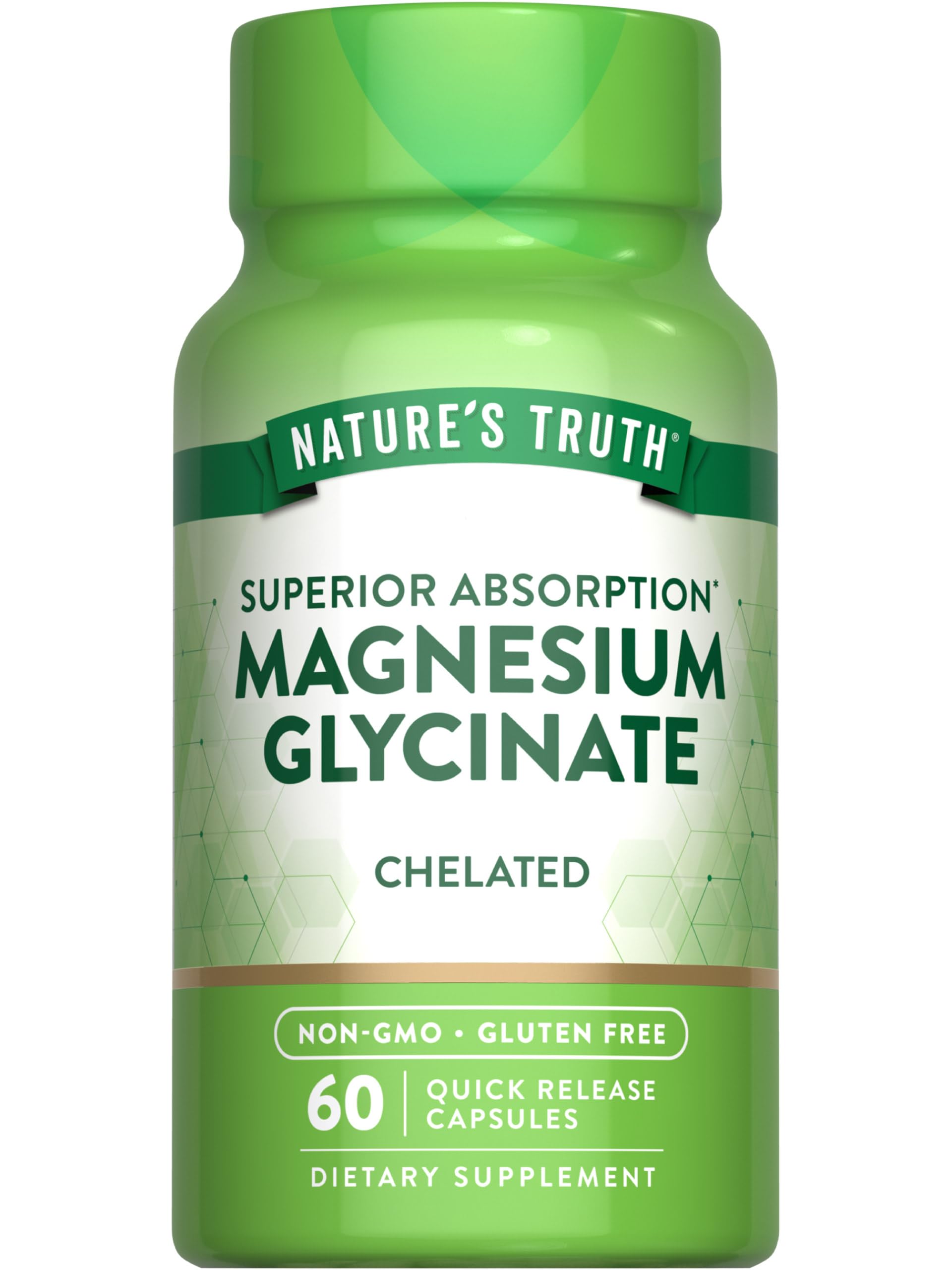 Nature's Truth Magnesium Glycinate 665Mg, 60 Count