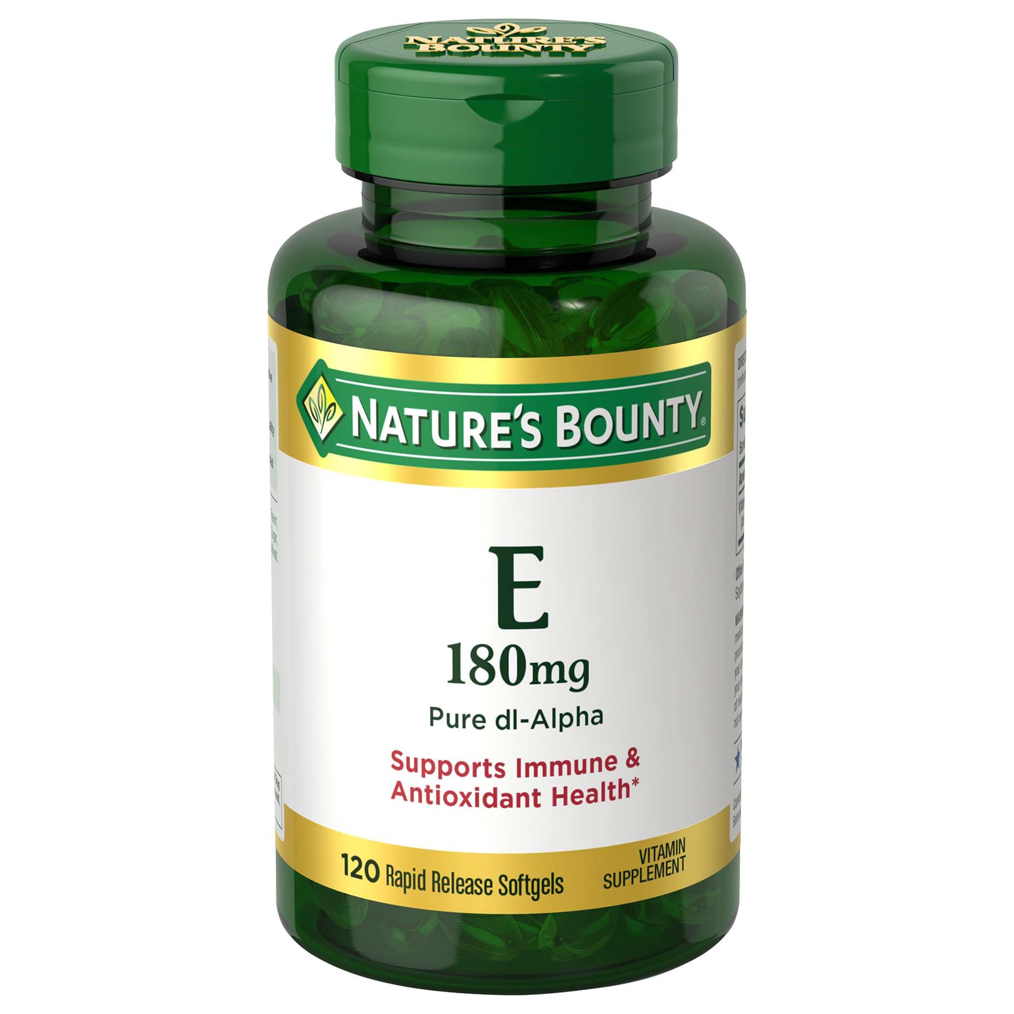 Nature's Bounty E-400 IU, Pure dl-Alpha, Softgels - 120 count