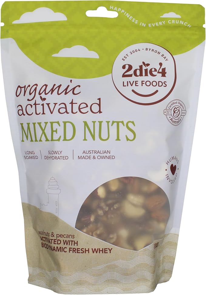 2Die4 Live Foods Activated Organic Mixed Nuts - 600g