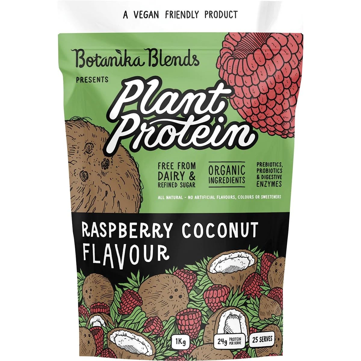 Botanika Blends Plant Protein - 500g - Raspberry Coconut