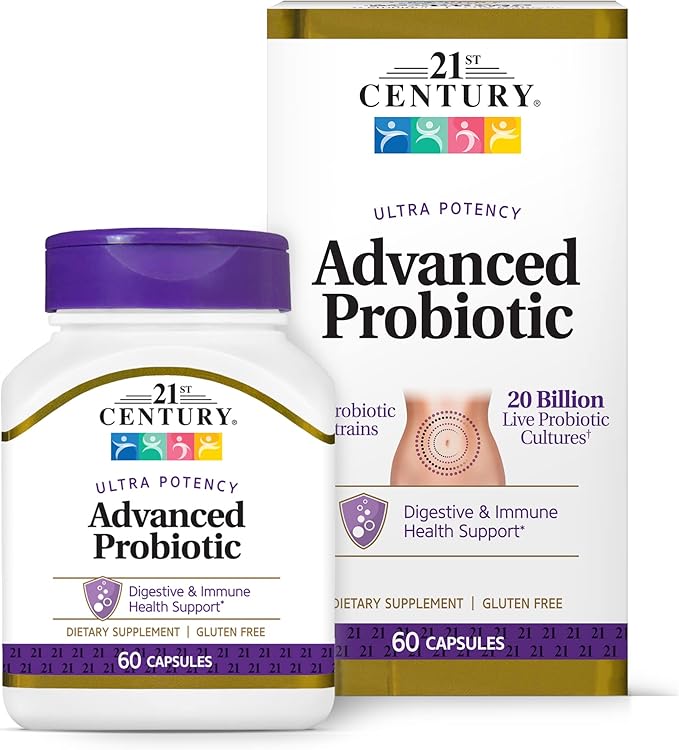21st Century Ultra Potency Advanced Probiotic 60 Capsules